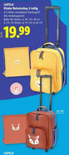 Lidl Lupilu kinder reisetrolley 2 teilig Angebot