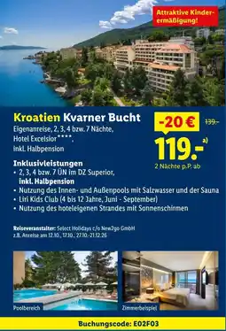 Lidl Kroatien Kvarner Bucht Angebot