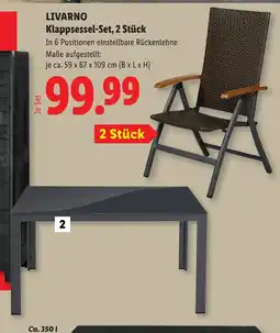 Lidl Livarno klappsessel set 2 stück Angebot
