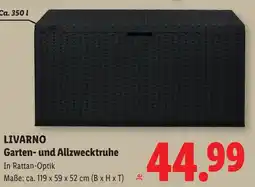 Lidl Livarno garten und allzwecktruhe Angebot
