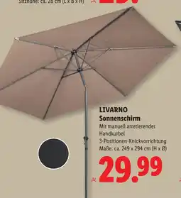 Lidl Livarno sonnenschirm Angebot