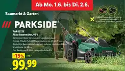 Lidl Parkside akku rasenmäher 40 v Angebot