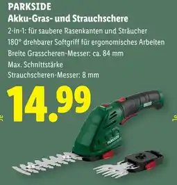 Lidl Parkside akku gras und strauchschere Angebot