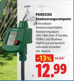 Lidl Parkside bewässerungscomputer Angebot