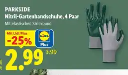 Lidl Parkside nitril gartenhandschuhe 4 paar Angebot
