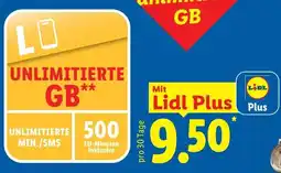 Lidl Unlimitierte gb Angebot