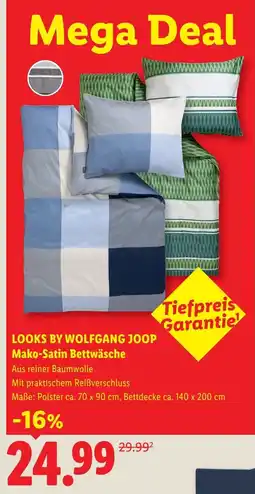 Lidl Looks by wolfgang joop mako satin bettwäsche Angebot