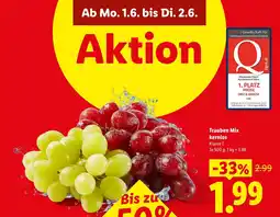 Lidl Trauben Mix kernlos Angebot