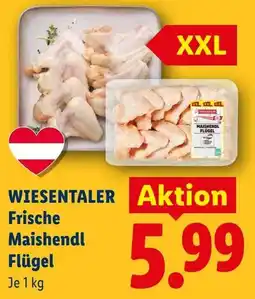 Lidl Wiesentaler frische maishendl flügel Angebot