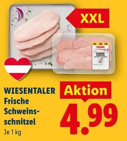 Lidl Wiesentaler frische schweins schnitzel Angebot