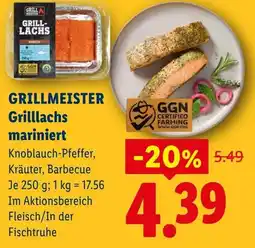 Lidl Grillmeister grilllachs mariniert Angebot