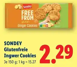 Lidl Sondey Glutenfreie Ingwer Cookies Angebot