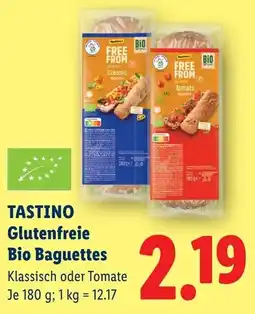 Lidl Tastino glutenfreie bio baguettes Angebot