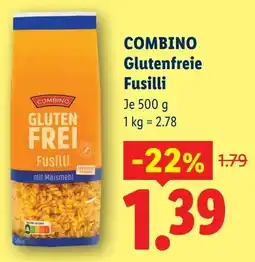Lidl Combino glutenfreie fusilli Angebot