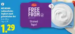 Lidl Milbona laktosefreies joghurt nach griechischer art Angebot