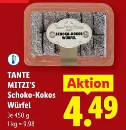 Lidl Tante mitzis schoko kokos würfel Angebot