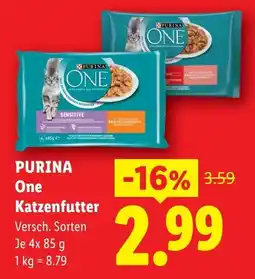 Lidl Purina one katzenfutter Angebot
