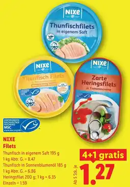 Lidl Nixe filets Angebot