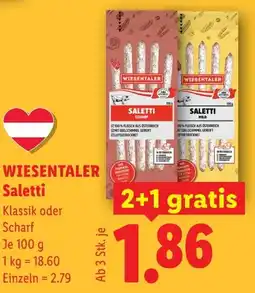 Lidl Wiesentaler saletti Angebot