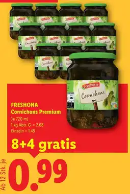 Lidl Freshona Cornichons Premium Angebot