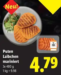 Lidl Puten Laibchen mariniert Angebot