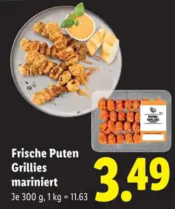 Lidl Frische Puten Grillies mariniert Angebot