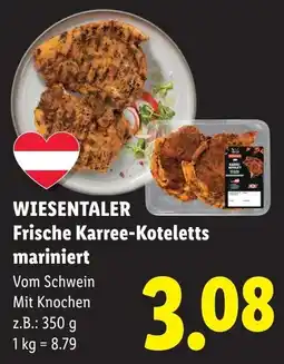 Lidl Wiesentaler frische karree koteletts mariniert Angebot