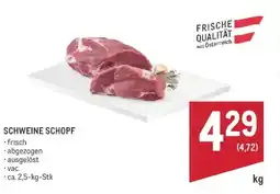 Metro Schweine schopf Angebot