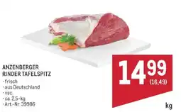 Metro Anzenberger rinder tafelspitz Angebot