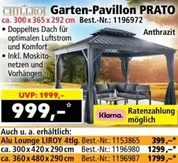Norma Garten pavillon prato Angebot