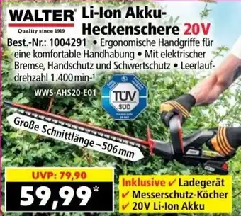 Li on Akku Heckenschere 20V