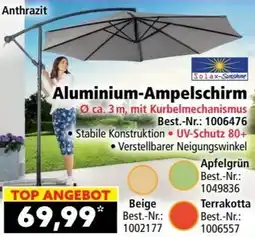 Norma Aluminium Ampelschirm Angebot
