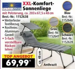 Norma Komfort Sonnenliege Angebot