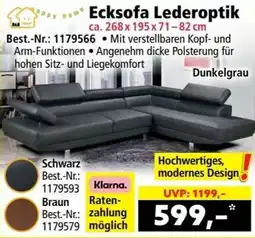 Norma Ecksofa Lederoptik Angebot