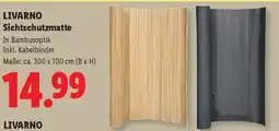 Lidl Livarno sichtschutzmatte Angebot