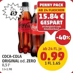 PENNY Coca-cola original od. zero Angebot