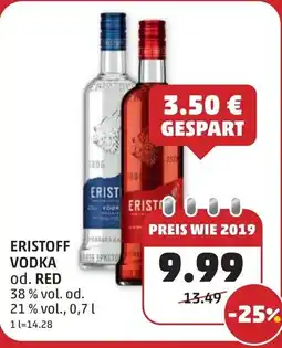 PENNY Eristoff vodka od. red Angebot