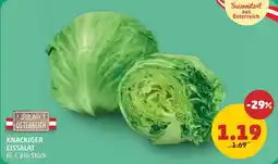 PENNY Knackiger eissalat Angebot