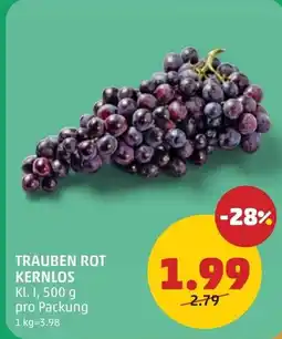 PENNY Trauben rot kernlos Angebot