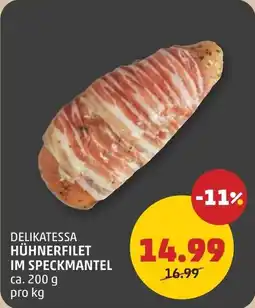 PENNY Delikatessa hühnerfilet im speckmantel Angebot