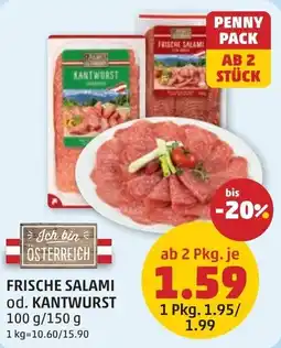PENNY Frische salami od. kantwurst Angebot