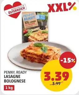PENNY Penny. ready lasagne bolognese Angebot