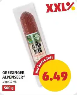 PENNY Greisinger alpenseer Angebot