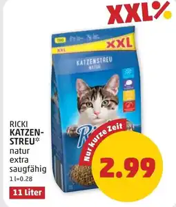 PENNY Ricki katzen- streu Angebot