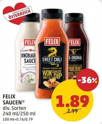 PENNY Felix saucen Angebot