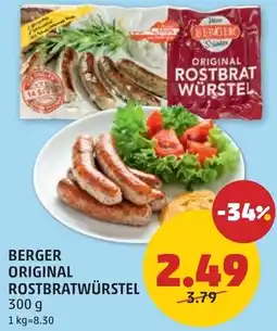 PENNY Berger original rostbrat würstel Angebot