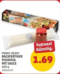 PENNY Penny. ready backfertiger pizzateig mit sauce Angebot