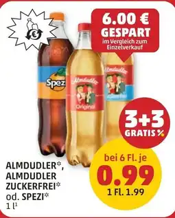 PENNY Almdudler, almdudler zuckerfrei od. spezi Angebot