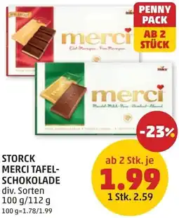 PENNY Storck merci tafel- schokolade Angebot