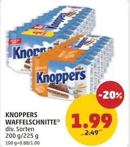 PENNY Knoppers waffelschnitte Angebot